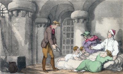 Disposizione domestica in prigione, illustrazione da 